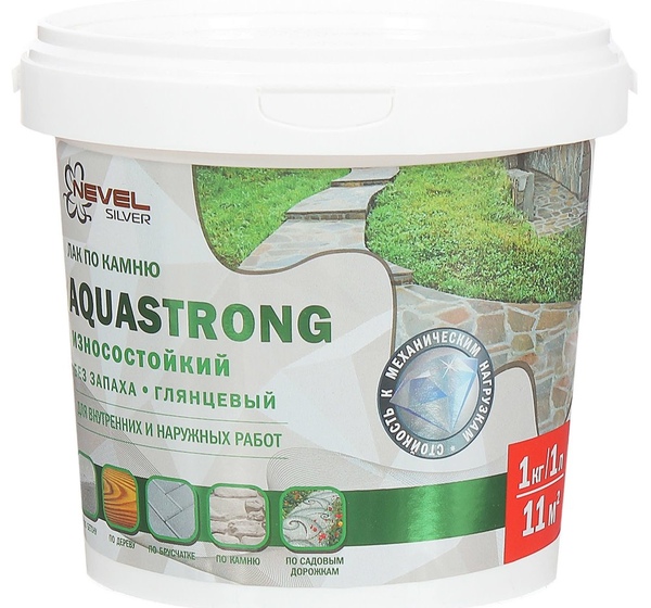 Лак по камню Aquastrong высокопрочный 1.0 кг